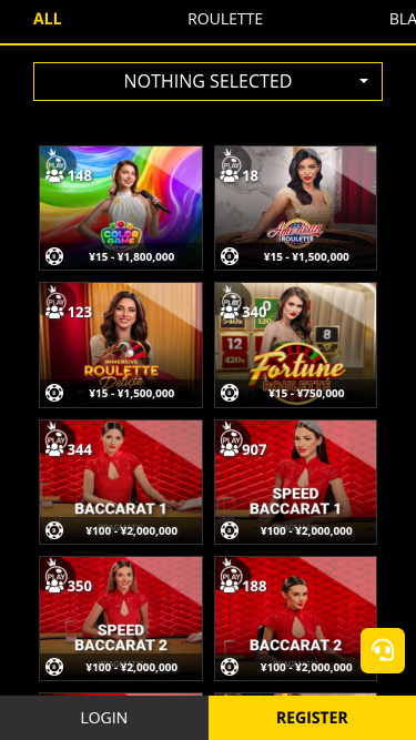Casino móvil con crupier en vivo de b-Bets