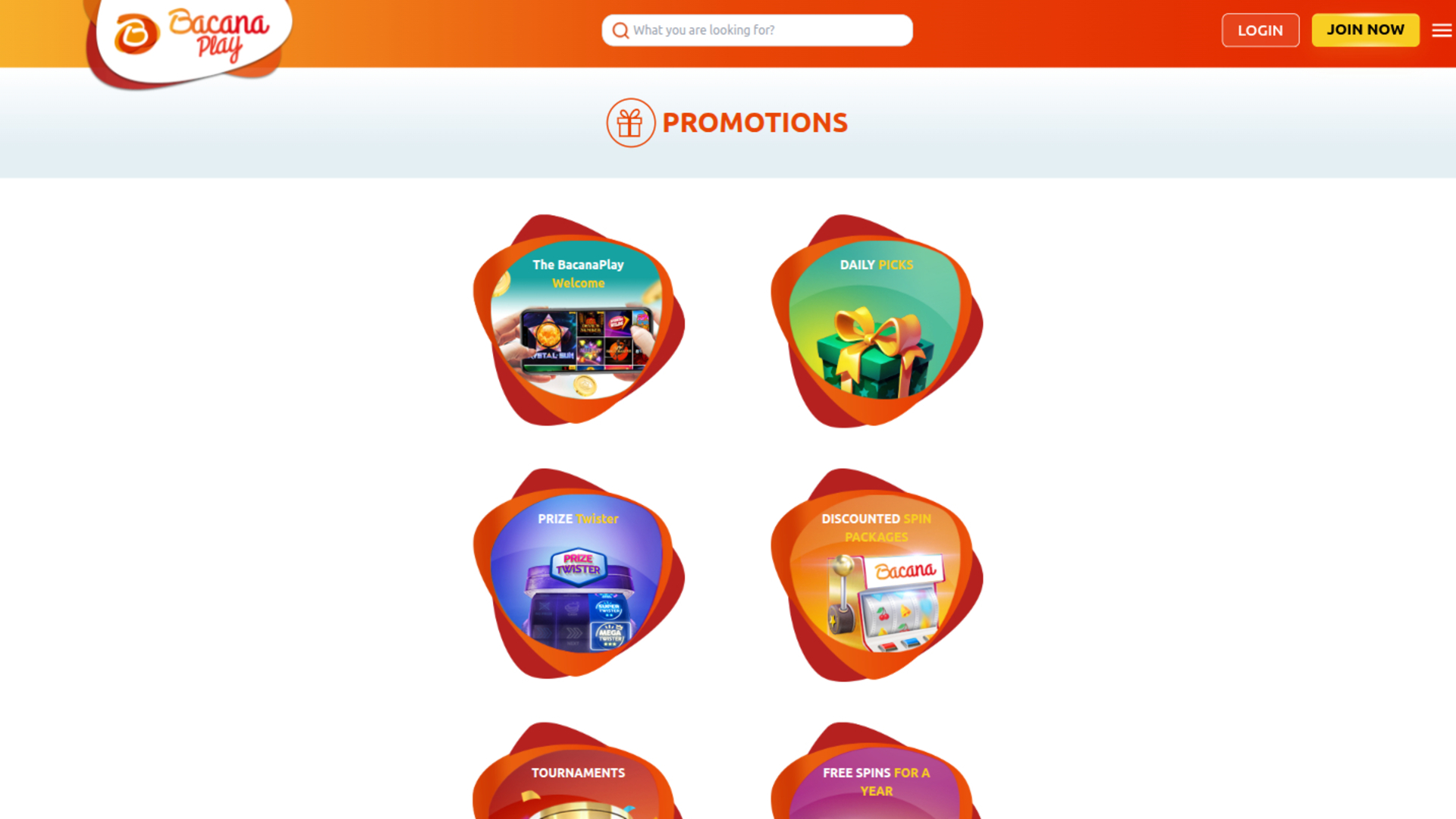 Bacana Play Casino Desktop-Aktionen