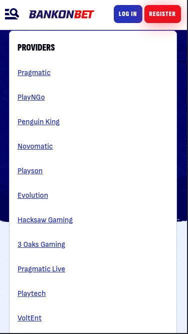 Bankonbet Casino Mobile Game Developers