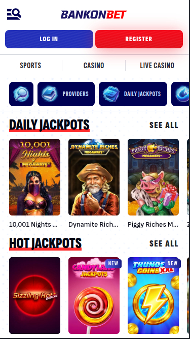 Bankonbet Casino Mobile Jackpot