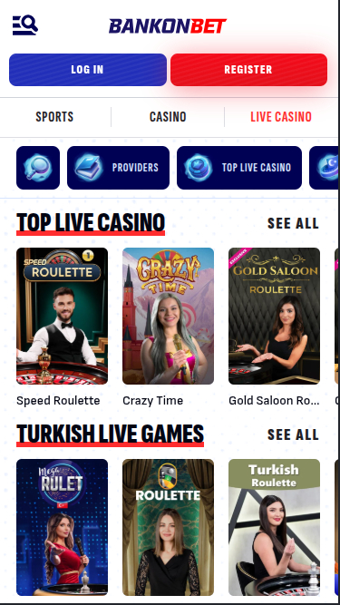 Bankonbet Casino Mobile Live Dealer