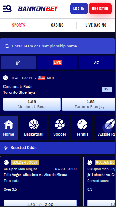 Bankonbet Casino Mobile Sports