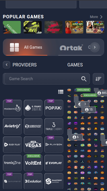 Développeurs de jeux mobiles de BantuBet Casino