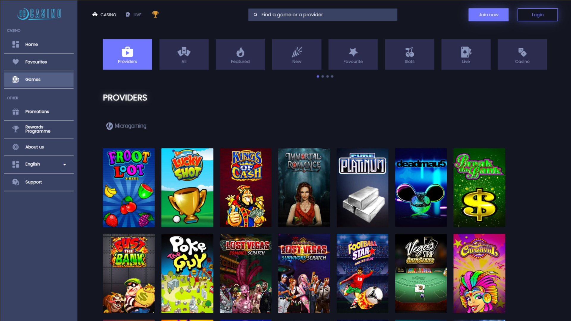 BB Casino Desktop-Spielentwickler