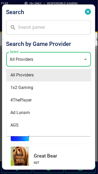 Desarrolladores de juegos de casino de Bet Target en móvil