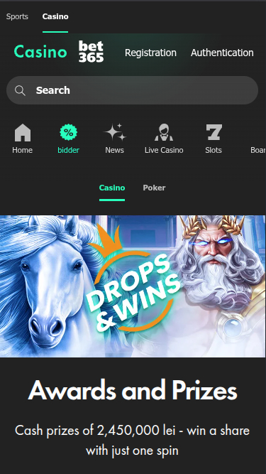 Promozioni mobile di Bet365 Casino