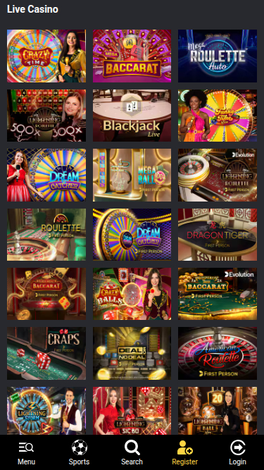 Croupier en direct mobile de Bet9ja Casino