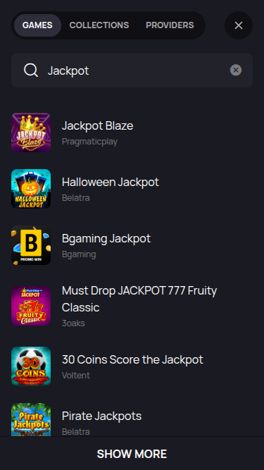Мобильный джекпот Betandplay Casino