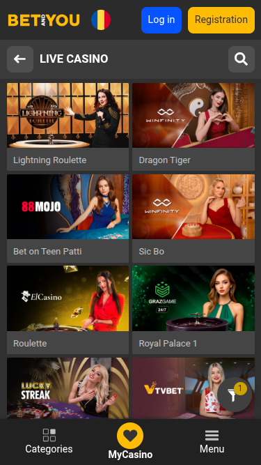 Мобильный Live-дилер Betandyou Casino