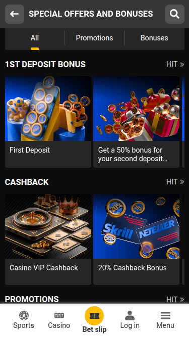 Мобильные акции Betandyou Casino