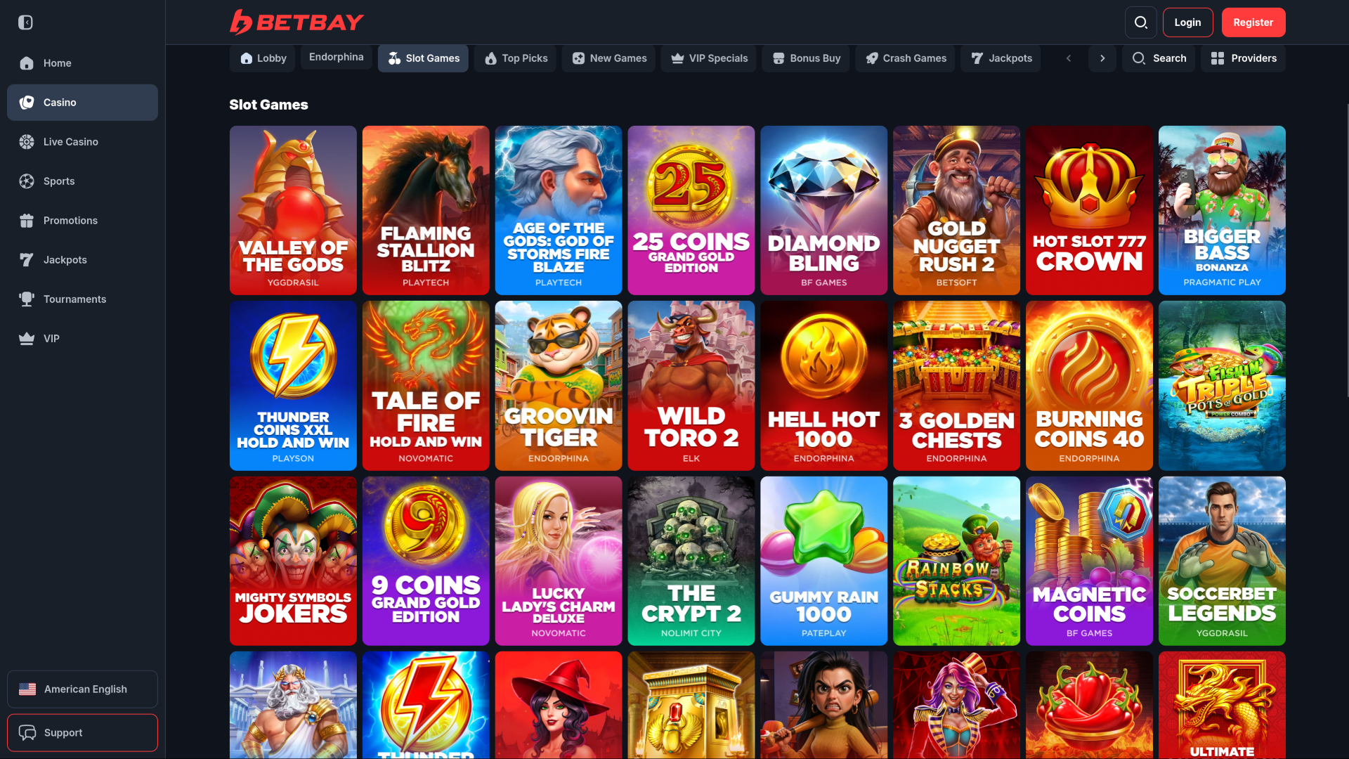 Giochi per computer del casinò BetBay