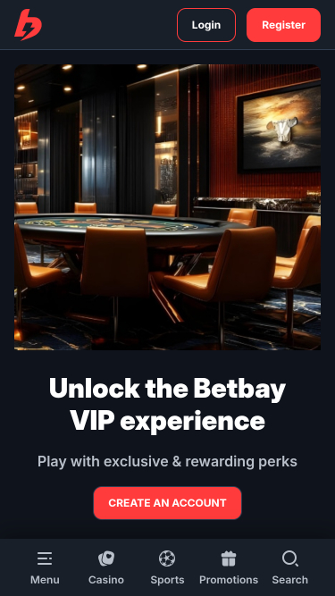 Casinò BetBay Mobile VIP