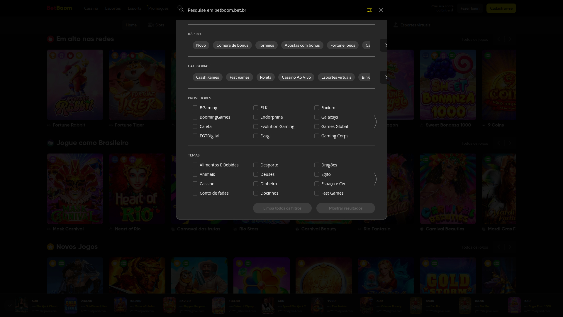 BetBoom Casino Desktop Game Developers
