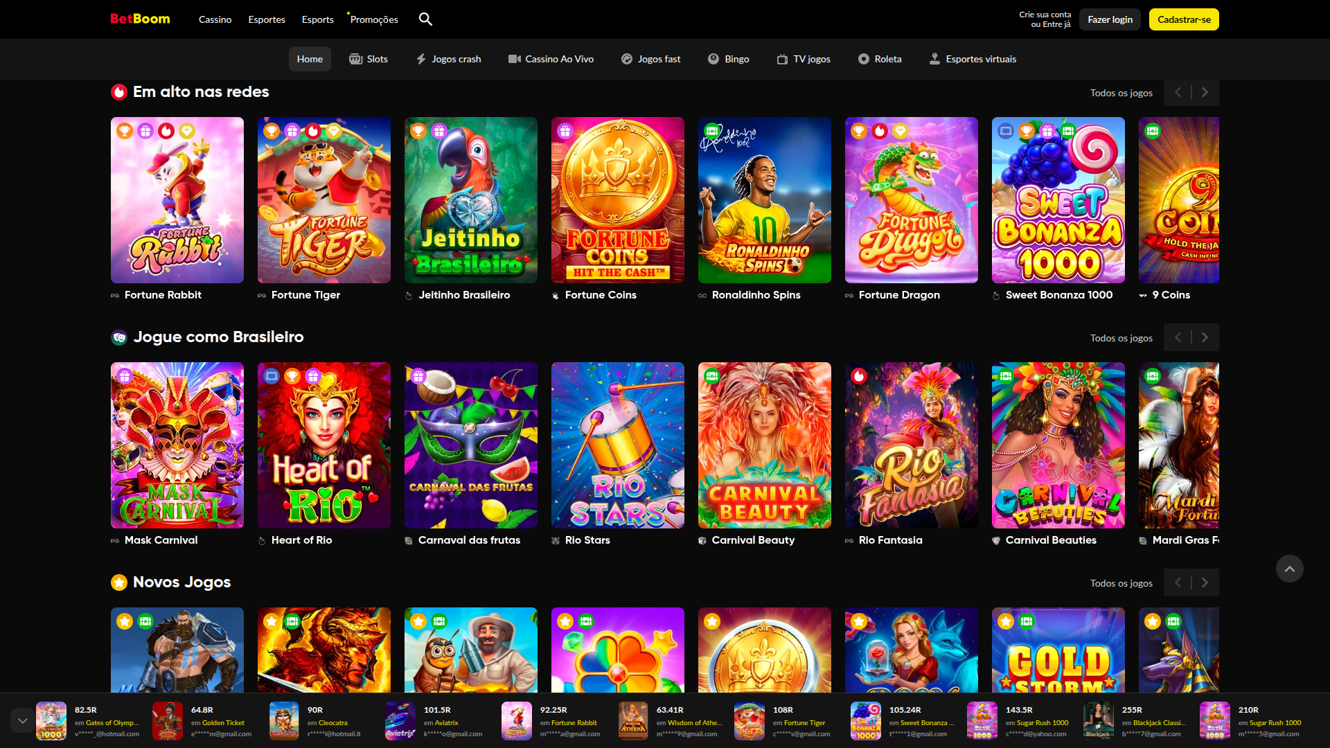 BetBoom Casino Desktop Games