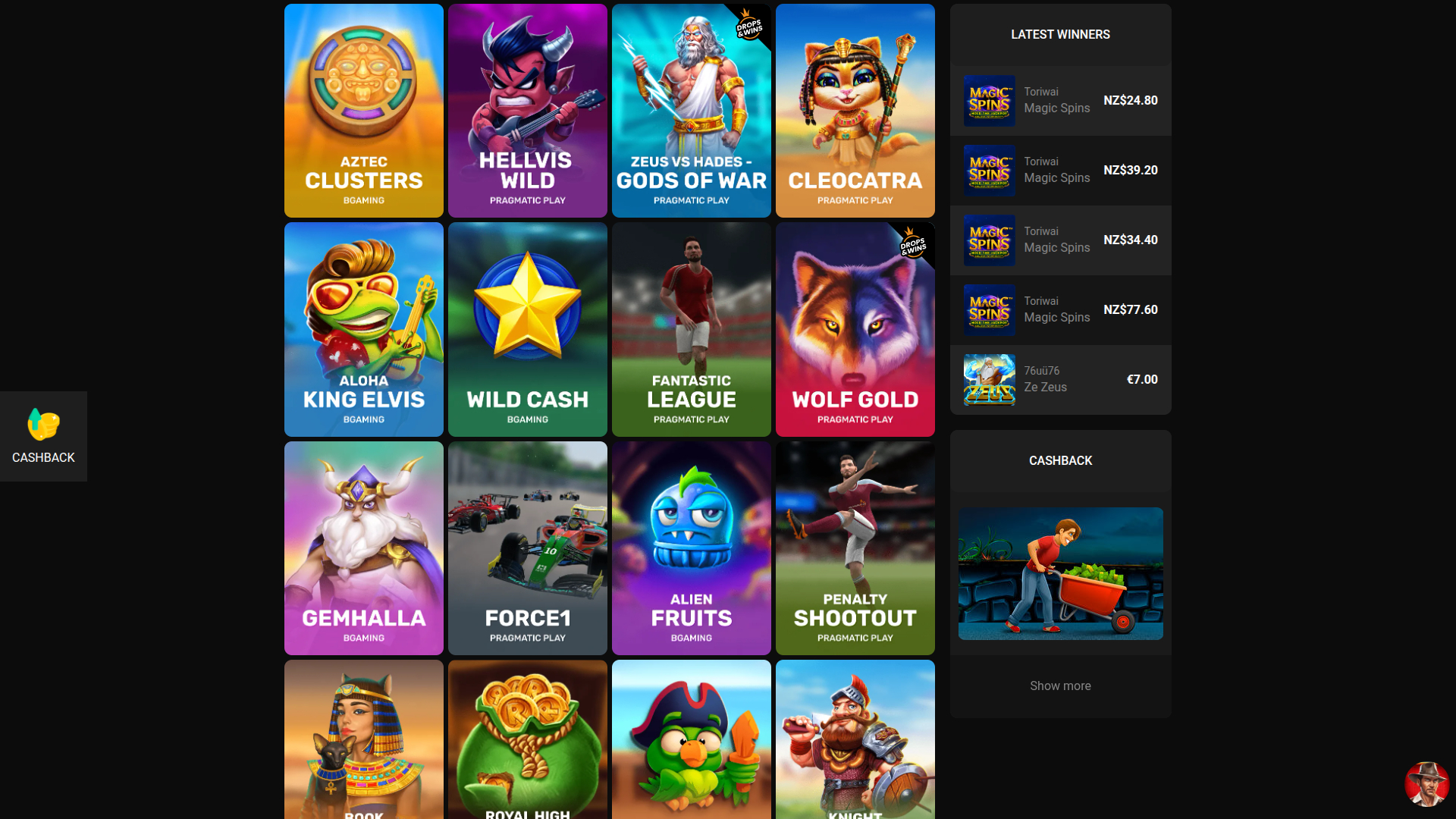 Juegos de escritorio de Betchan Casino