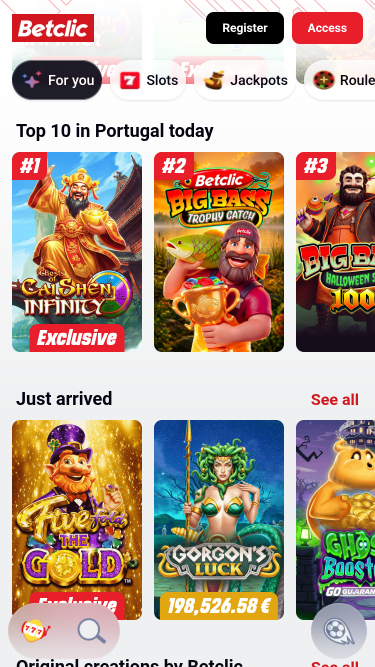 Juegos móviles de Betclic Casino