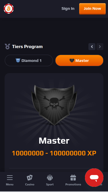 Programa VIP de BetCoin Casino Móvil