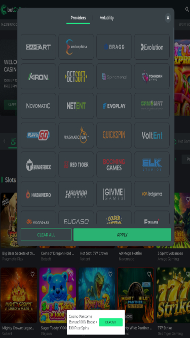 Desarrolladores de juegos móviles de Betcollect Casino