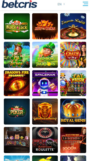 Мобильные игры Betcris