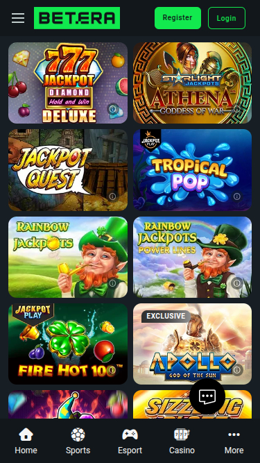 Jackpot mobile de Betera