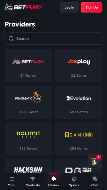 BetFuryカジノモバイルゲーム開発者