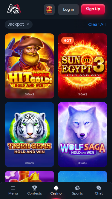 Jackpot mobile de BetFury Casino