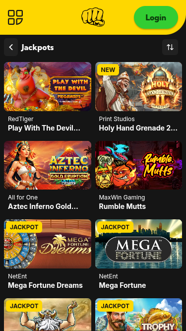 Jackpot mobile de BetHard Casino