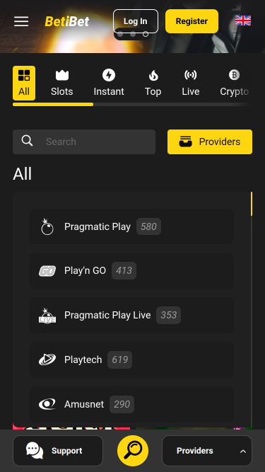 BETiBET Casino Mobile Game Developers