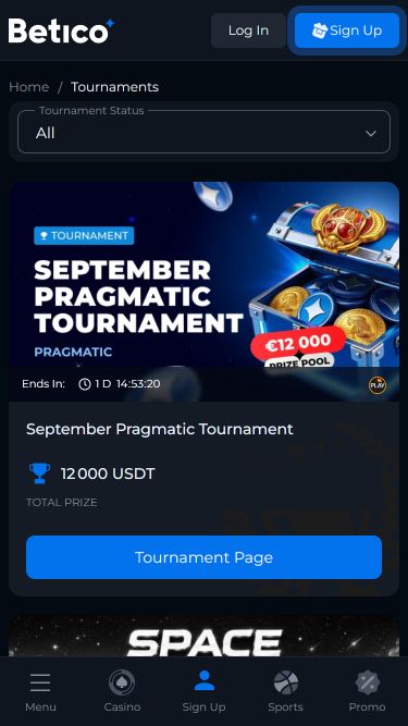 Betico Casino Mobile Tournaments