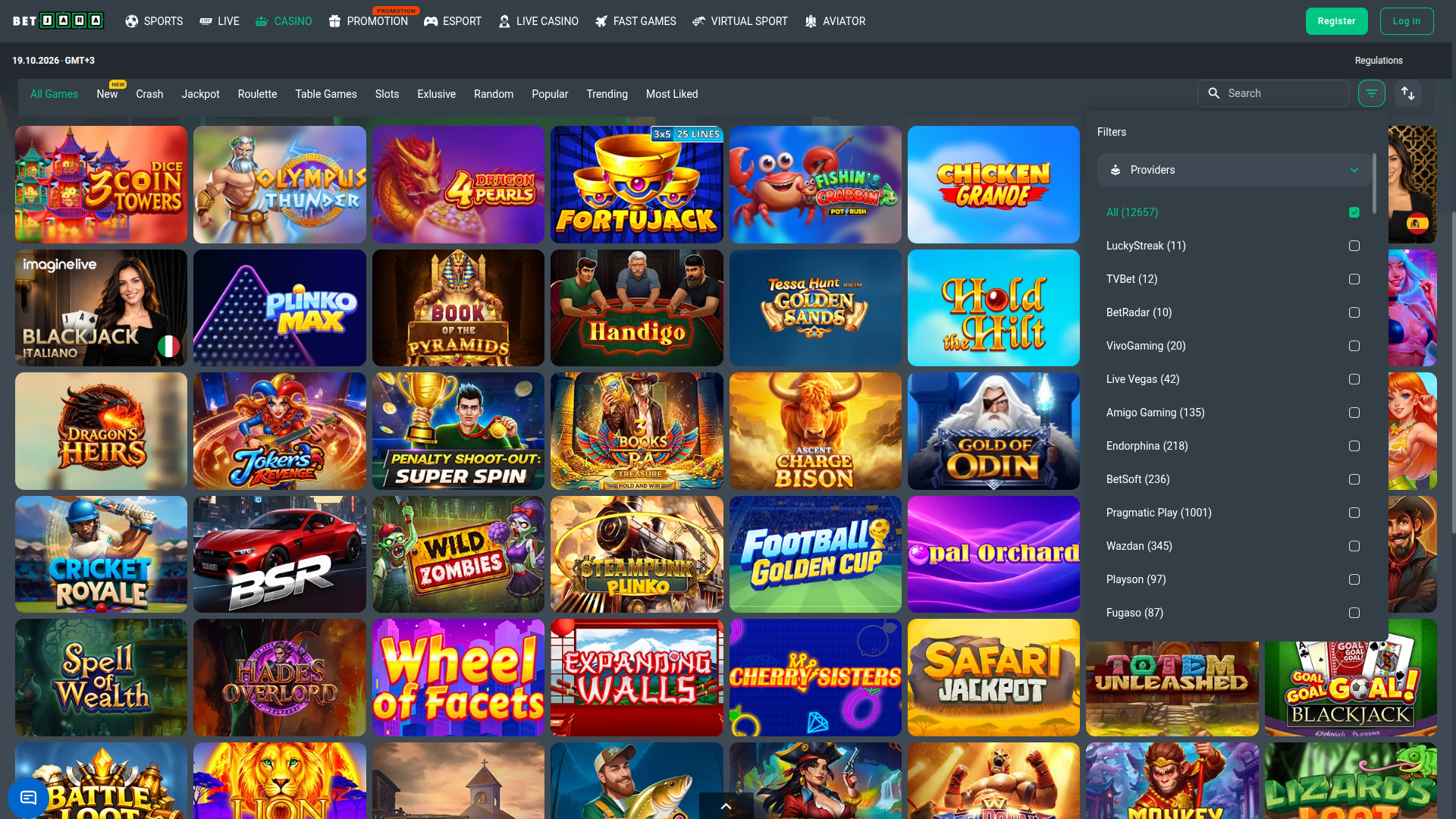 Desarrolladores de juegos de escritorio para el casino BetJara