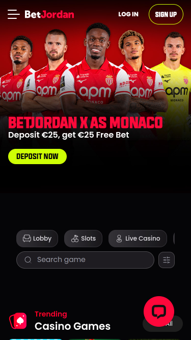 BetJordanカジノ モバイルホームページ