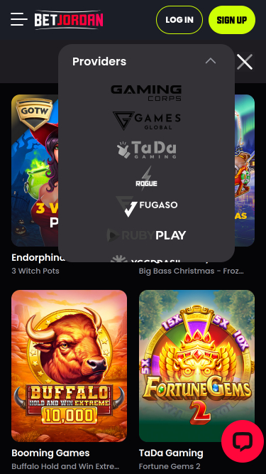 Développeurs de jeux de casino BetJordan