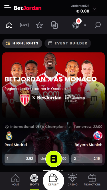BetJordan Casino Sports Mobile