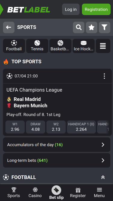 BetLabel Casino Sports Mobiles