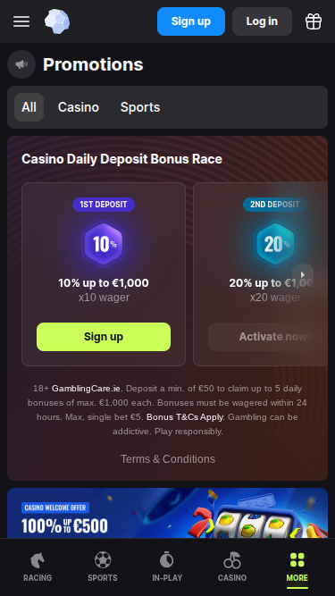 Promotions mobiles de BetMaster Casino
