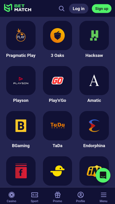 Développeurs de jeux mobiles de casino BetMatch