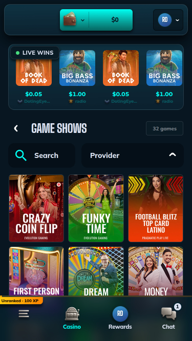 Giochi di Betmode Casino per dispositivi mobili