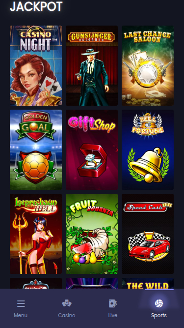 Betmorph Mobile-Jackpot