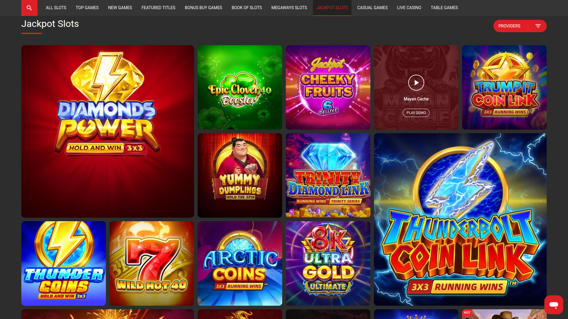 Jackpot desktop di Betonic