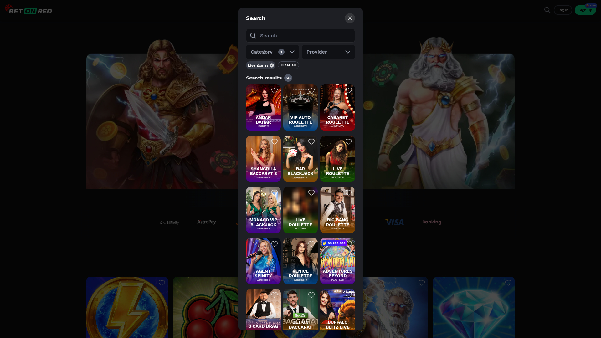 Crupier en vivo de escritorio de BetOnRed Casino