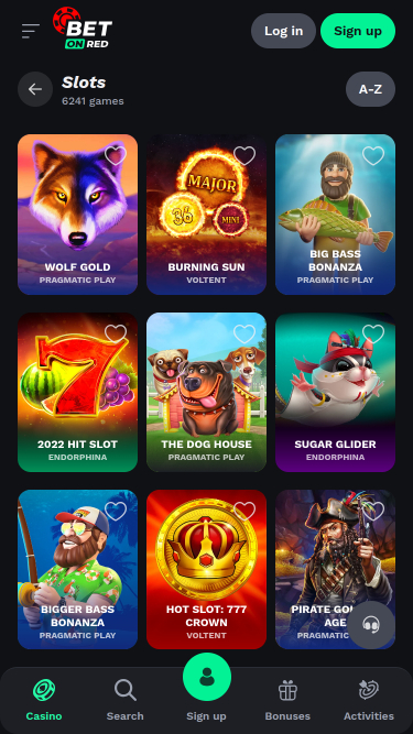 BetOnRed Casino Mobile Games