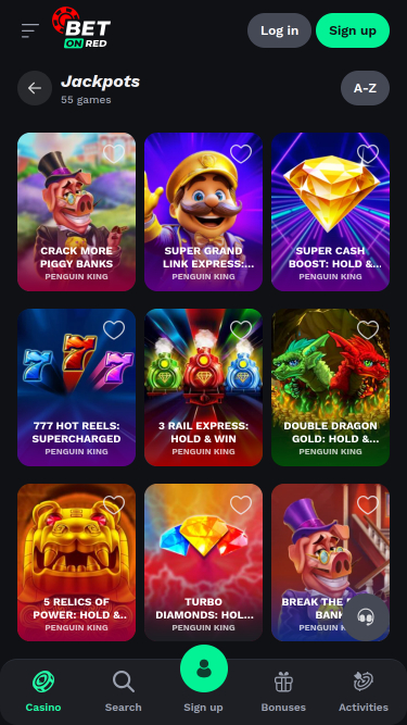 BetOnRed Casino Mobile Jackpot