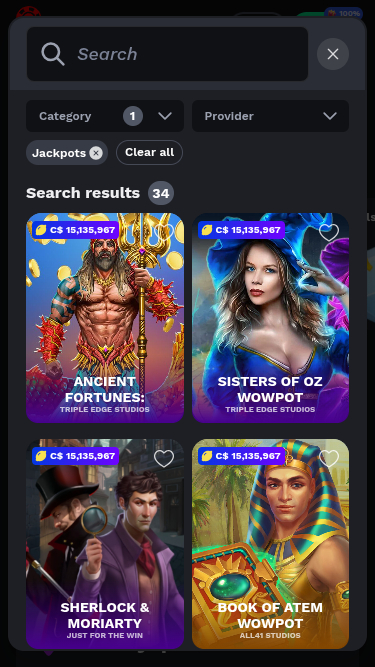 Bote móvil de BetOnRed Casino