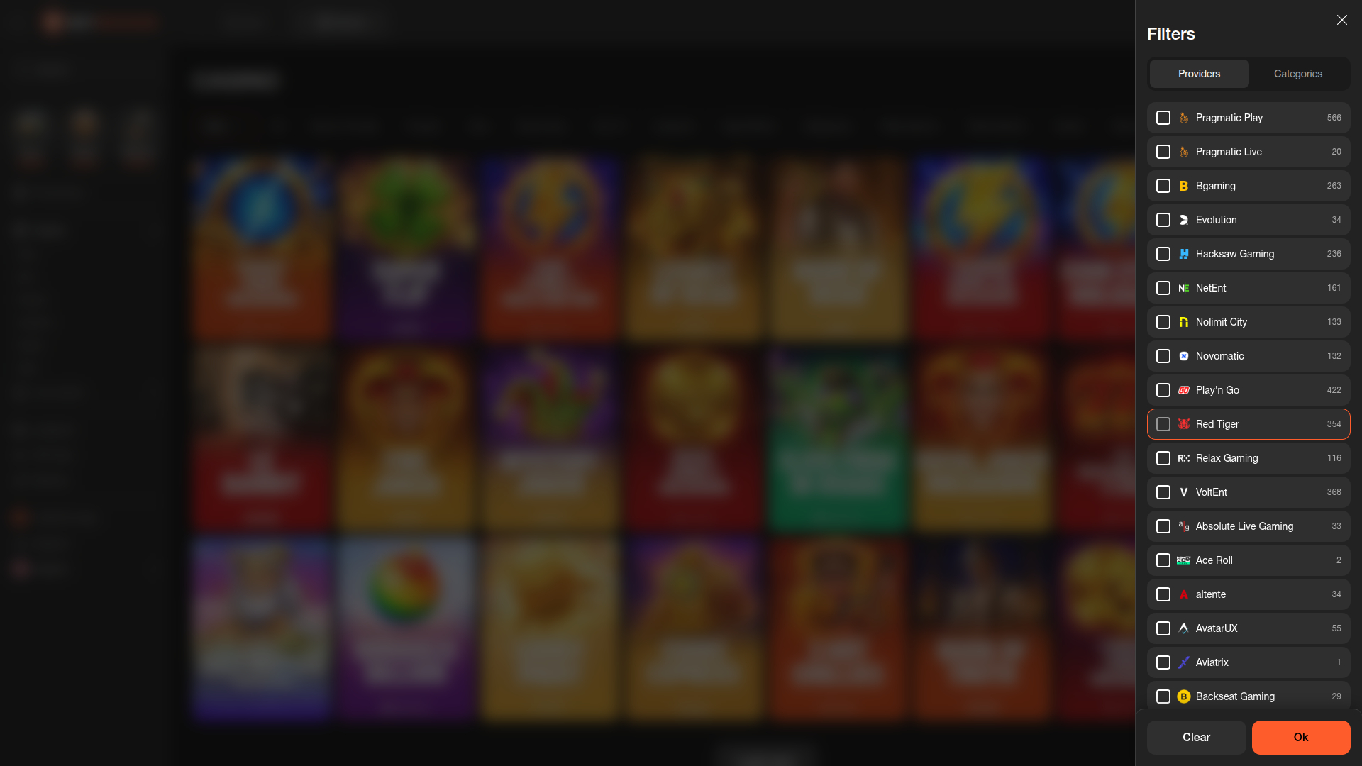 Betoranje Casino Desktop-Spielentwickler