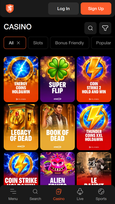 Betoranje Casino Mobile Games