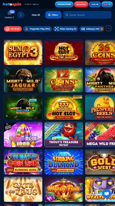 Giochi mobile di BetOspin Casino
