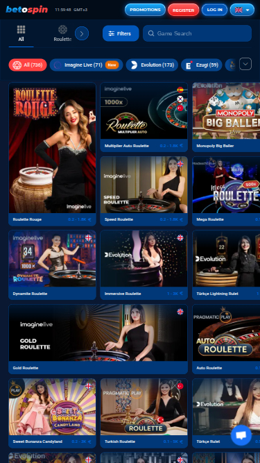 Live dealer mobile di BetOspin Casino