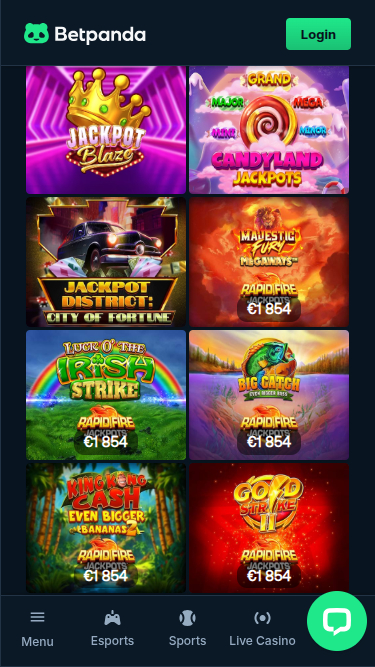 BetPanda Casino Mobile Jackpot