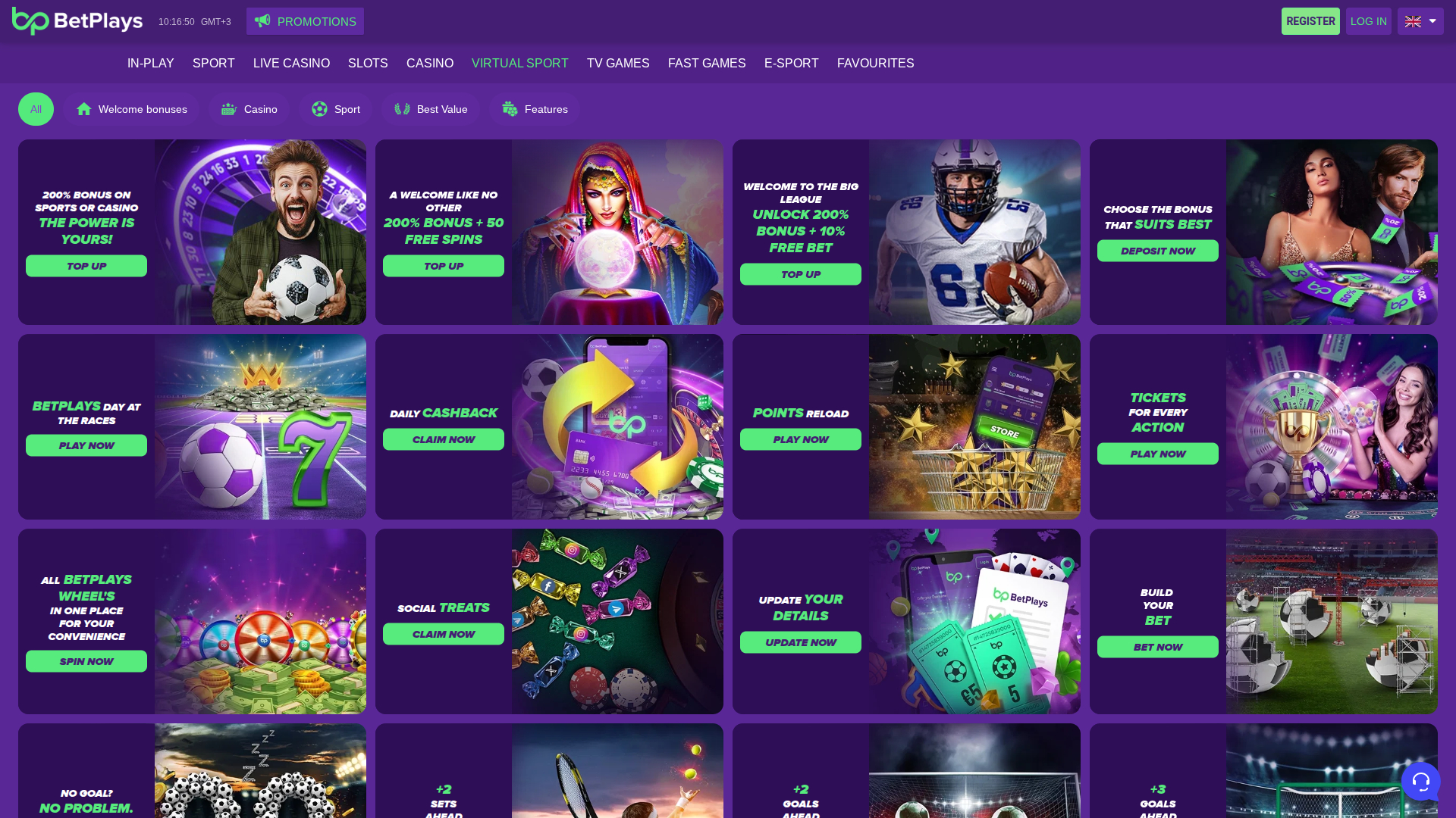 Promociones de escritorio de BetPlays Casino