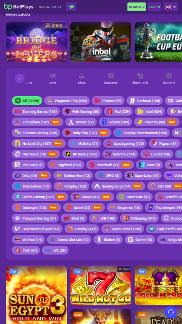 Desarrolladores de juegos móviles de BetPlays Casino